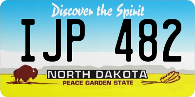 ND license plate IJP482