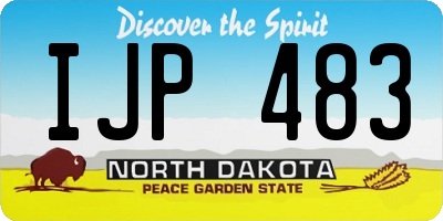 ND license plate IJP483