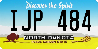 ND license plate IJP484