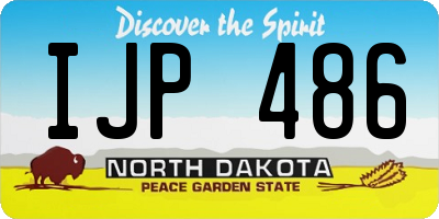 ND license plate IJP486