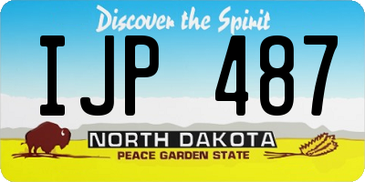 ND license plate IJP487
