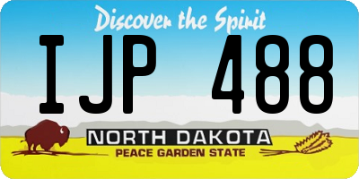 ND license plate IJP488
