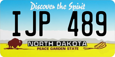 ND license plate IJP489