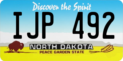 ND license plate IJP492