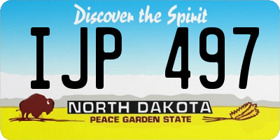 ND license plate IJP497