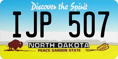 ND license plate IJP507