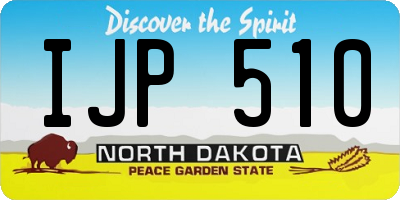 ND license plate IJP510