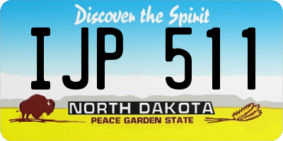 ND license plate IJP511