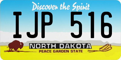 ND license plate IJP516