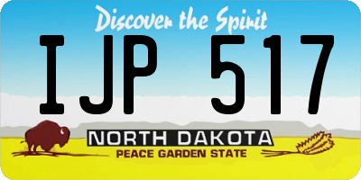 ND license plate IJP517