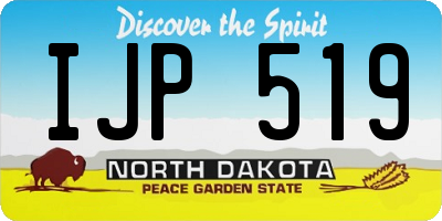 ND license plate IJP519