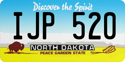 ND license plate IJP520
