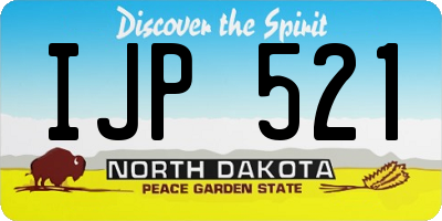 ND license plate IJP521