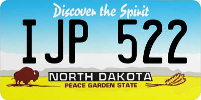 ND license plate IJP522