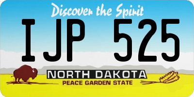 ND license plate IJP525