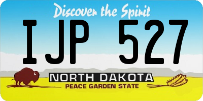 ND license plate IJP527