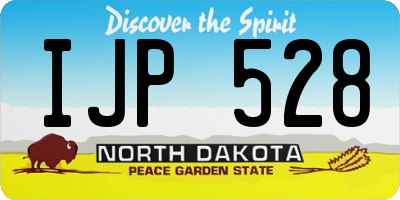 ND license plate IJP528