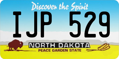 ND license plate IJP529