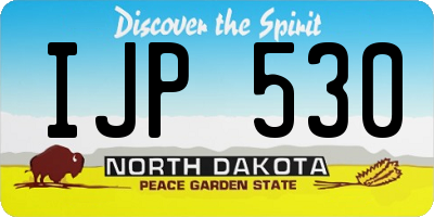 ND license plate IJP530