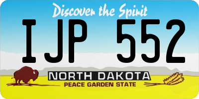 ND license plate IJP552