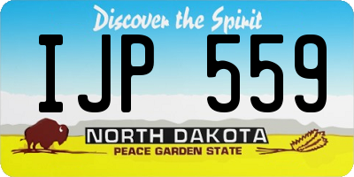 ND license plate IJP559
