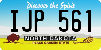 ND license plate IJP561