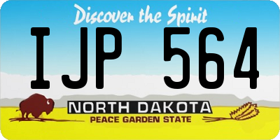 ND license plate IJP564