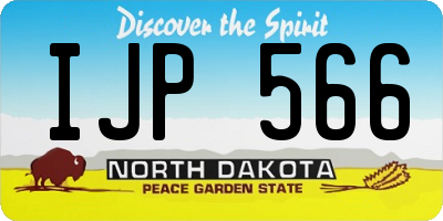 ND license plate IJP566