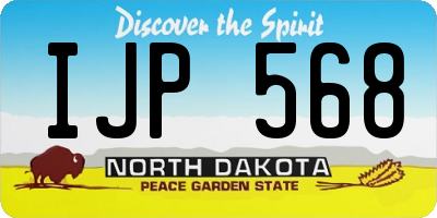 ND license plate IJP568