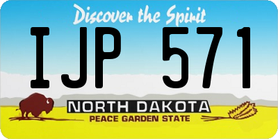 ND license plate IJP571