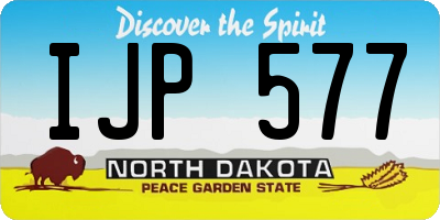 ND license plate IJP577