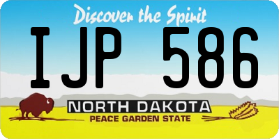 ND license plate IJP586