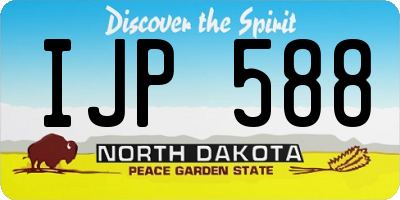 ND license plate IJP588