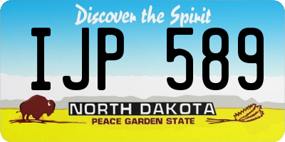 ND license plate IJP589