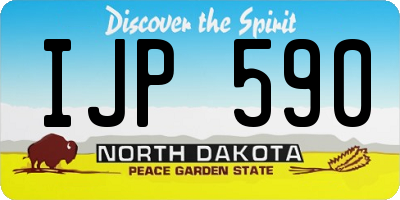 ND license plate IJP590