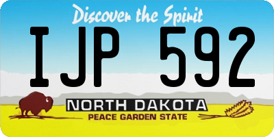 ND license plate IJP592
