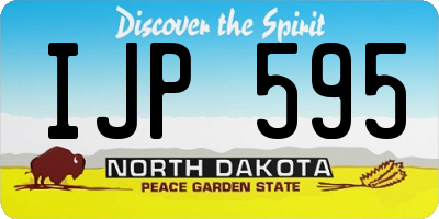 ND license plate IJP595