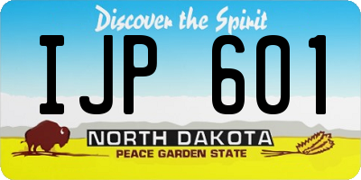 ND license plate IJP601