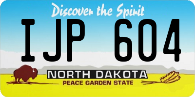 ND license plate IJP604