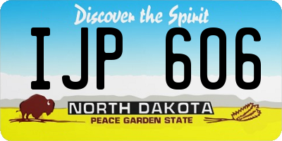 ND license plate IJP606