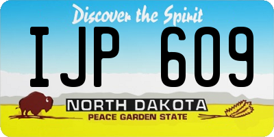 ND license plate IJP609