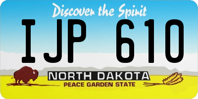 ND license plate IJP610