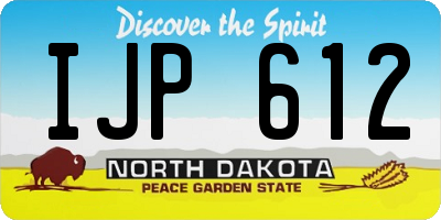 ND license plate IJP612