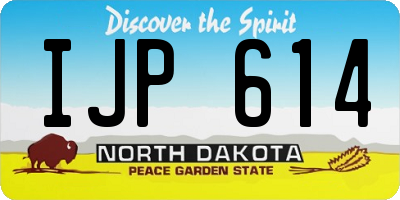 ND license plate IJP614