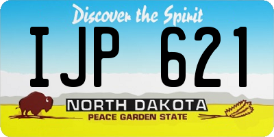 ND license plate IJP621