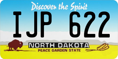 ND license plate IJP622