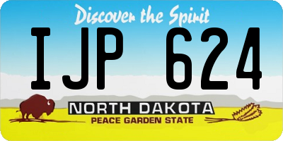 ND license plate IJP624
