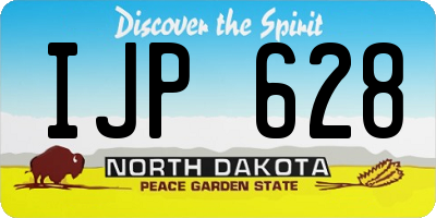 ND license plate IJP628