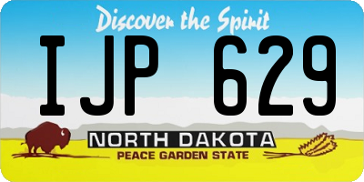 ND license plate IJP629