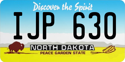ND license plate IJP630